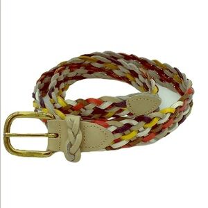 Argentina Capezio Braided Leather Multi Belt Sz S